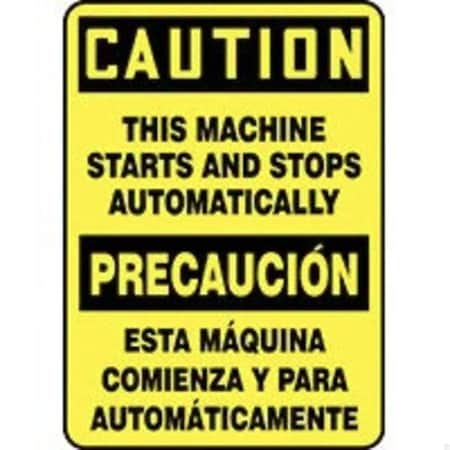 Accuform BILINGUAL Safety Sign  SPANISH SBMEQM717XP SBMEQM717XP